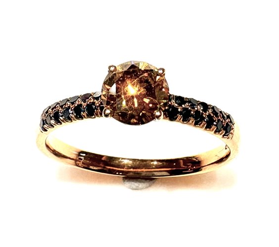 Anello World Diamond Group Donna Fancy in Oro rosa Diamante Brown 0.73 Ct AFP1170NBW - AFP1170NBW